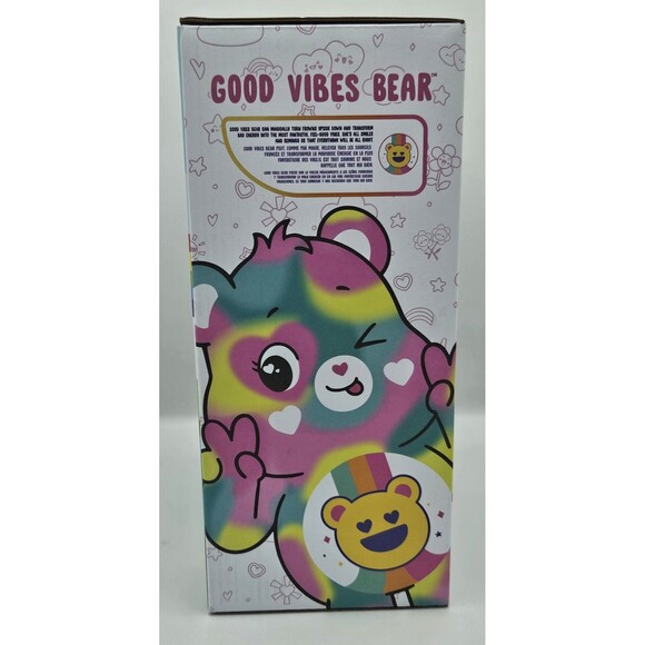 Care Bears Cloudco ~ Good Vibes ~ Plush Smiling Bear Rainbow NIB 14inches - Picture 2 of 7